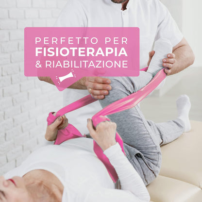 Elastico Fitness Pilates - Fasce Elastiche Fitness Fisioterapia E Yoga - Elastici Palestra per Forza - Set Elastici Fitness Con E-Guida Gratuita
