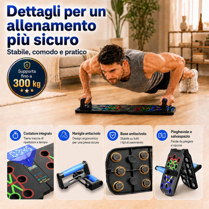 Push up Board Flessioni Attrezzi, Allenamento Palestra in Casa Home Gym, Attrezzi Palestra Casa Maniglie Push up Con Funzione Di Conteggio
